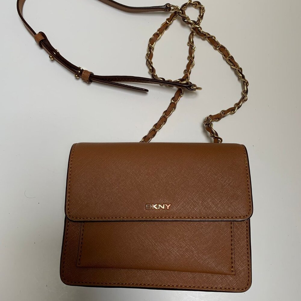 Vintage DKNY Leather Crossbody Bag